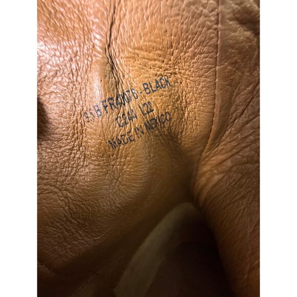 Frye Boot Veronica Inside Zip Ankle 6" Women's 9.5 M Black Leather Round Toe - Picture 9 of 10